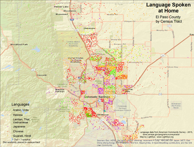 Language Spoken at Home - El Paso County - Click Image to Close